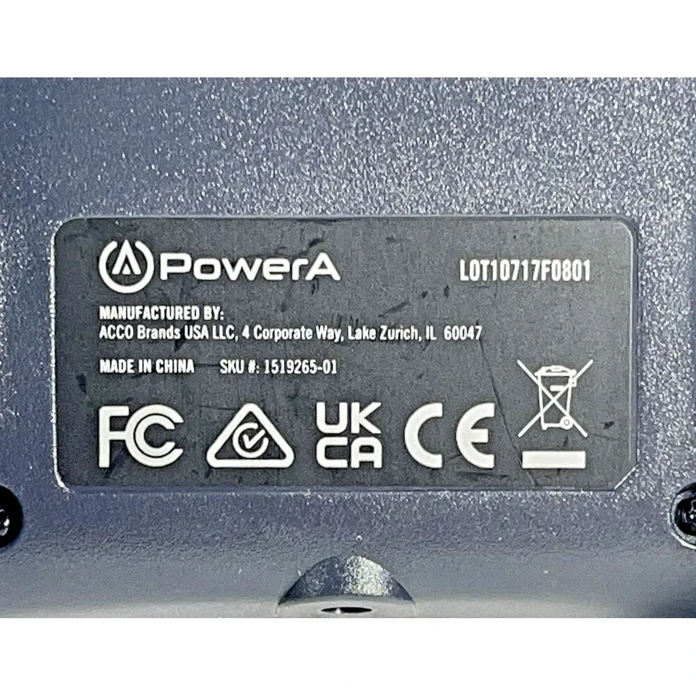 PowerA Controller Black Wired Xbox One #1519265-01 Controller Only Tested
